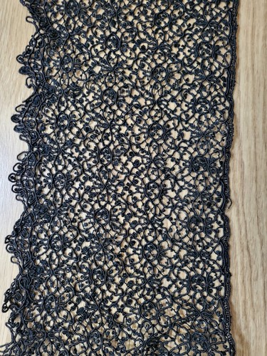 Victorian black lace cuffs - lace,