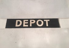 Welsh Wales Vintage Linen Bus Blind 50-60's 33"- Depot ( Home Depot B&Q )