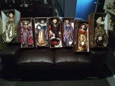 Henry viii and his six wives porcelain large dolls19ins height 