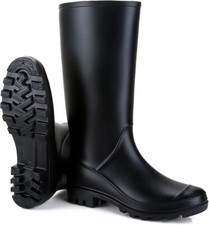 Knee High Wellington Rain Boots Outdoor Waterproof Wellies Flat Shoes UK Size 7