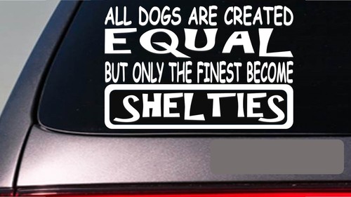 Shelties all dogs equal - , 6"