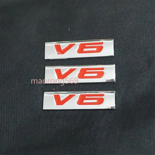 Red chrome silver metal - chrome, v6