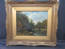 Thomas Creswick 1856 Oil to £35,000 River Landscape