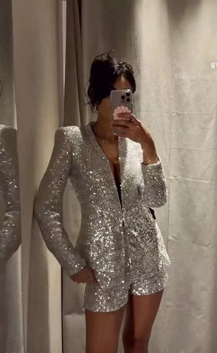 Zara sequin blazer jacket and - blazer,