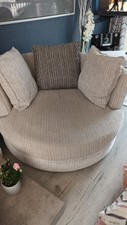 Large grey cuddle chair - large,