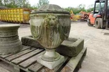 Stone Challis / Swagged Stone Finial /  Plant Pot With Top - Reclaimed Stone