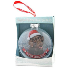 Chocolate Brown Labrador Christmas Tree Bauble Gift For Labrador Dog Lovers