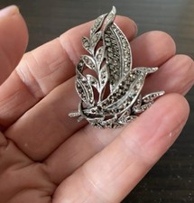 Silver Marcasite  Brooch