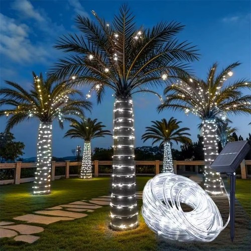 Solar rope lights outdoor tube - rope,