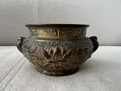 Chinese bronze incense burner - chinese,