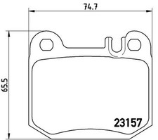BREMBO P 50 043 Brake Pad Set