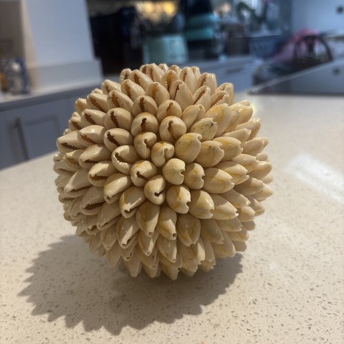 Vintage cowrie shell ball - vintage,