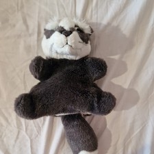 Rare Chantilly Vintage The Animals of Farthing Wood Badger Puppet Plush Soft Toy