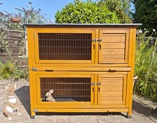 Rabbit hutch and - , run