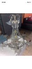 Vintage 12-Light 2-Tier Brass