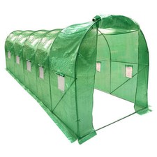 Walk-in Polytunnel Greenhouse 5x2m Shed Garden Framed Cover Galvanised Steel