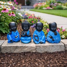 4 Sitting Mini Buddhas Set
