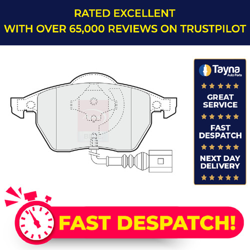 Brake pads set - brake, audi