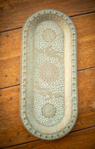 Vintage brass wall - brass,