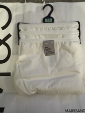 M&S COLLECTION 3 Pack Cotton Rich Full Briefs White Size 26 BNWT Marks & Spencer