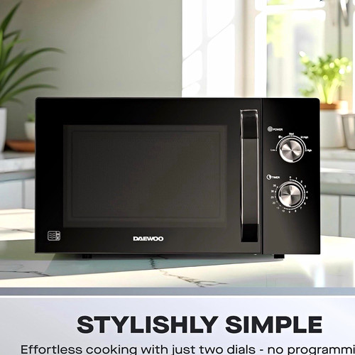 Daewoo 800w 23l - daewoo, black