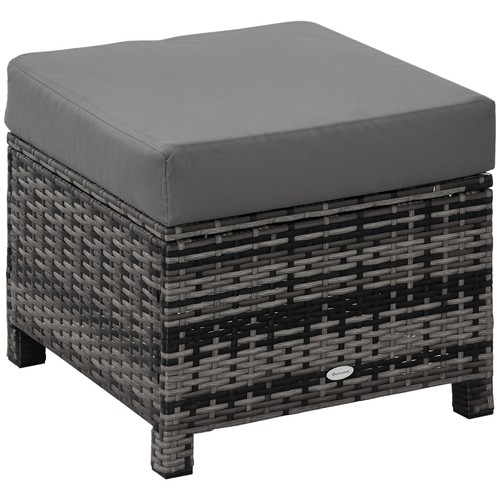 Outsunny rattan footstool - outsunny,