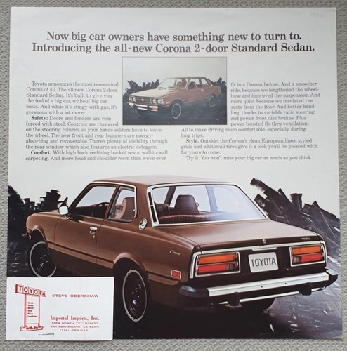 Toyota corona usa car sales - toyota, lf