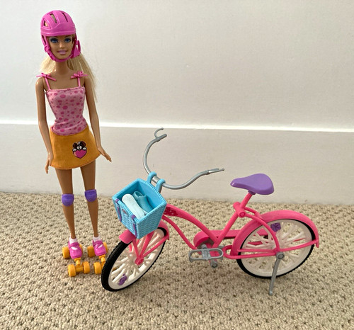 Barbie bicycle roller skates - barbie,