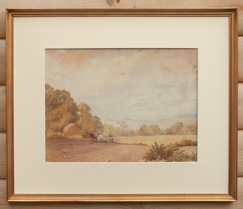 Plough horses vintage - plough,