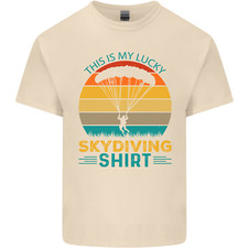 My Lucky Skydiving Funny Skydiver Mens Light Cotton T-Shirt