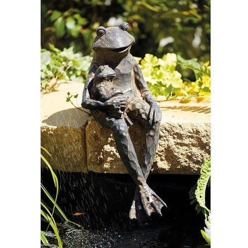 Garden ornament sitting frog - garden,