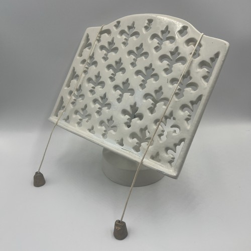 Vtg heavy cast iron white - iron,