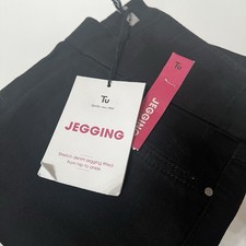 Sainsbury’s TU Ladies full length skinny stretch black jeggings, new with tags