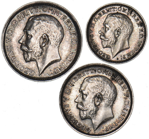 1914 part maundy set george - maundy,