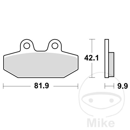 Trw sintered rear brake pads - rear,