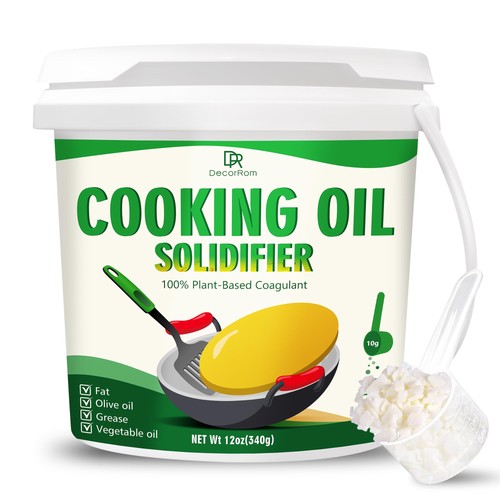 Cooking oil solidifier powder - cooking,