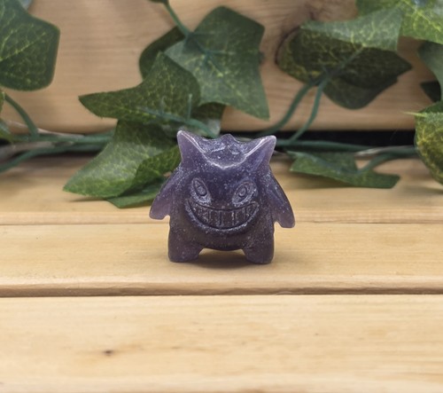 Stunning lepidolite carved - lepidolite,