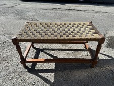 Long Stool Solid Oak Frame