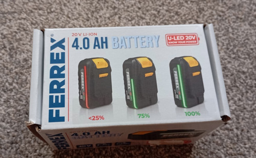 Ferrex 20v 0ah - 20v, 4.0ah