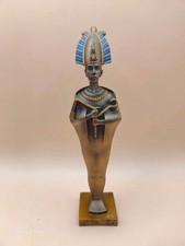 Vintage Egyptian Osiris Pharaoh Statue Figurine Mythology Ornament Ancient 