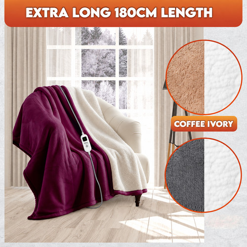 Heated electric throw blanket - electric,