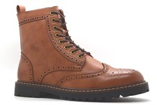 Mens Combat Rider Work Boots