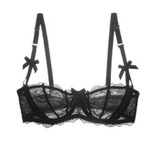 Womens Sheer Lace Unlined Bra
