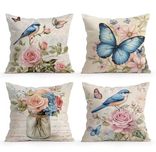 4pcs vintage floral rose - floral,