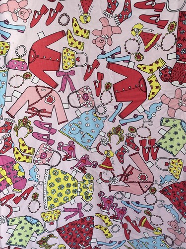 Paper doll clothes fabric - paper,
