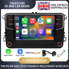 DS RCD360 187B Car Radio Stereo Carplay Bluetooth touch screen For After 2010 VW