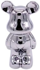 Ceramic teddy bear ornament - ceramic,