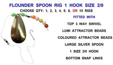 SEA FISHING FLOUNDER SPOON RIG