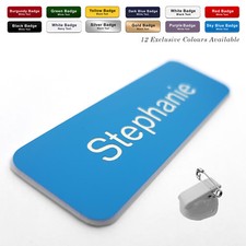 ROTATING CLIP & PIN Staff ID Personalised Name Badges Health Care Assistant