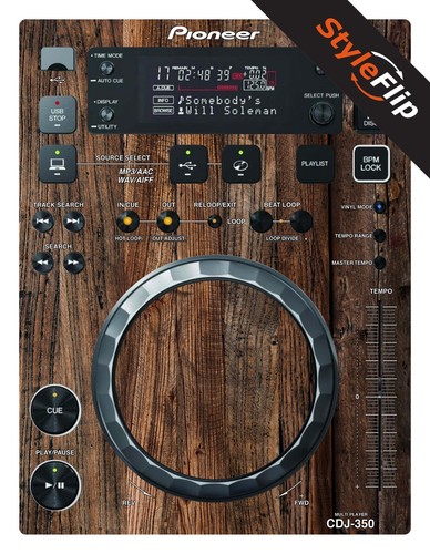 Pioneer cdj 350 - skin, wood